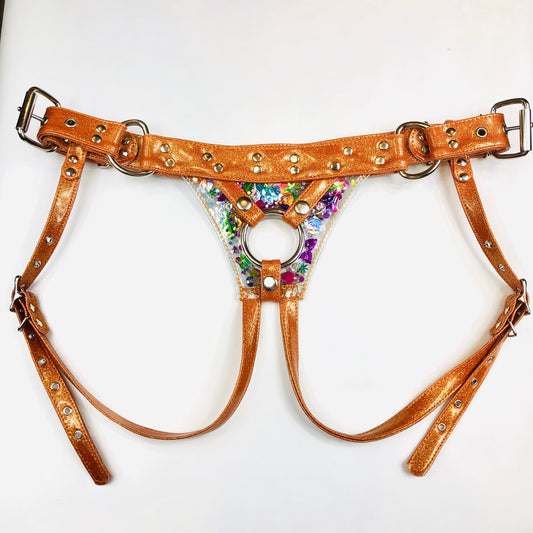 Party Gurl Glitter Strap-On Harness Deluxe