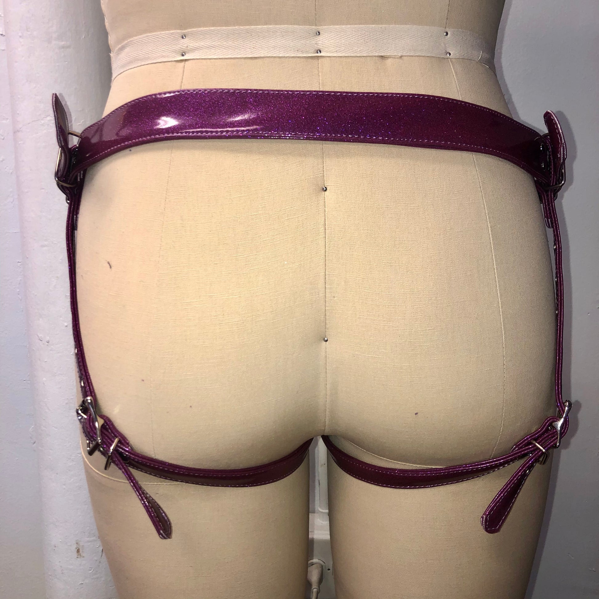 Pink Strap on Harness 